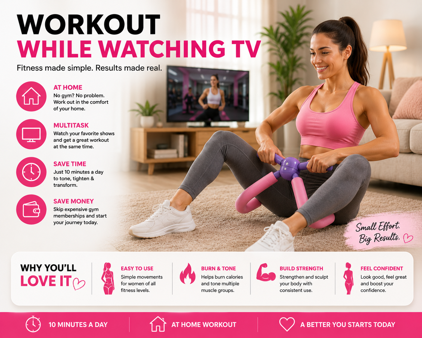 Thigh Master – Inner Thigh & Arm Toning Trainer