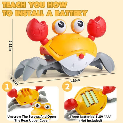 Jeankise™ Interactive Crawling Crab
