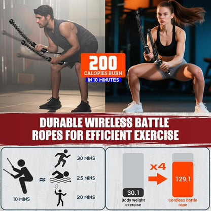 Jeankise™ Ropeless Battle Ropes